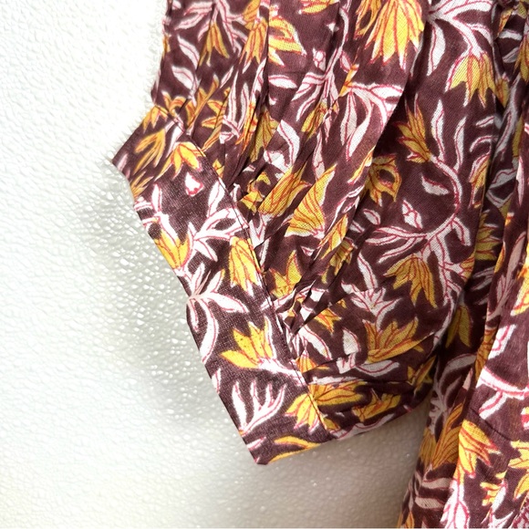 Daughters of India Kyra Dress Sumac Size 2XL Floral Cotton Boho - Picture 8 of 10